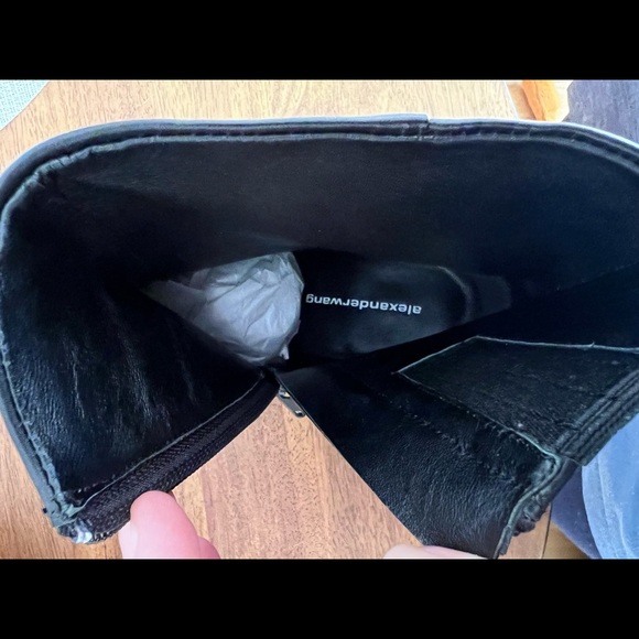 Alexander Wang Black Bootie w/rose gold - Picture 7 of 7